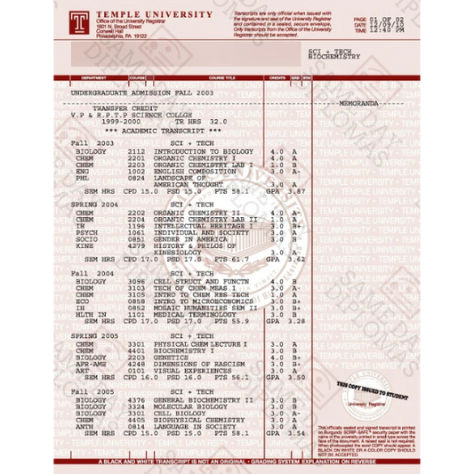 Academic Transcripts Translation